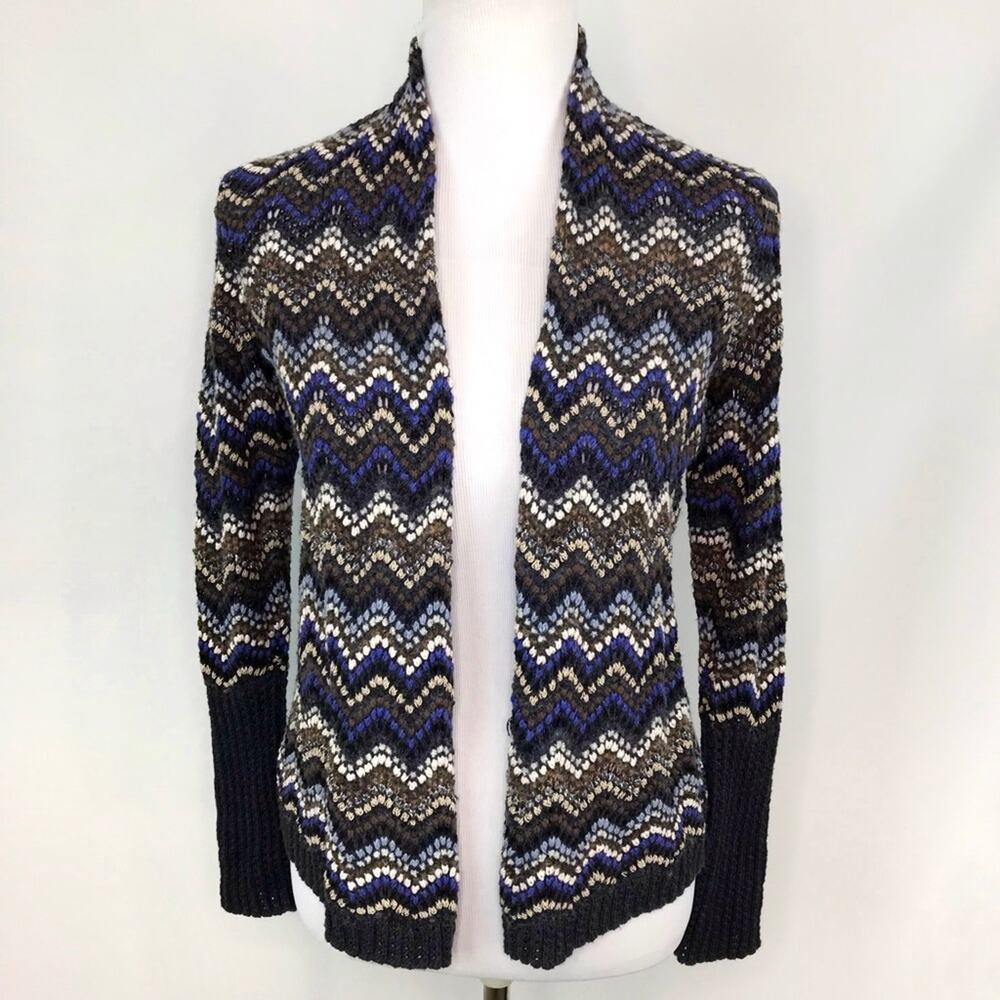 Nic+Zoe Celestial Open Front Chevron Pattern Knit… - image 5